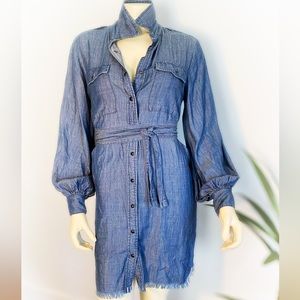 Gold Hawk JC Denim Dress (size: small)